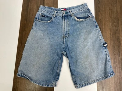 Pantalones Cortos Vaqueros Bermudas Vintage Tommy Hilfiger Para Hombres 32 Azul Freedom Jorts Denim Foto 1 de 4