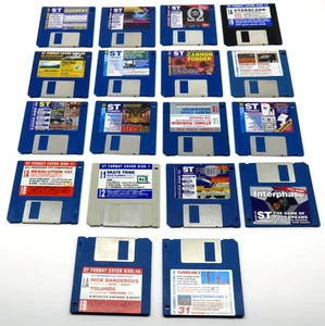 Atari ST FORMAT COVER User Disk 3.5" Floppy Disk Lot (18 Total) - Picture 1 of 19