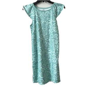 NEW Carters Girls Size 8-10 Floral Green White Dress Sleeveless Spring Summer - Picture 1 of 5