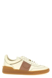 VALENTINO GARAVANI Upvillage Beige Leather Sneakers New & Authentic - Picture 1 of 5