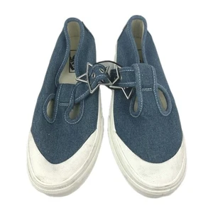 Vans Mujer Estilo Mary Jane Azul Denim con Hebilla Estrella Talla 7 Nuevo - Imagen 1 de 8