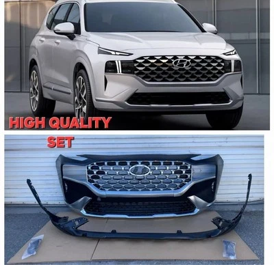 Juego de montaje completo de parachoques delantero para Hyundai Santa Fe 2021 2022 2023 15 piezas Foto 1 de 4