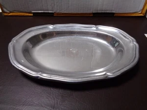 Plato para servir ovalado Wilton Pewter 103/4" x 71/4" - Hecho en montaje Joy PA EE. UU. - Imagen 1 de 2