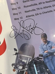 Framed 1996 Charity Ride across America signed by Kyle Petty - Picture 1 of 2