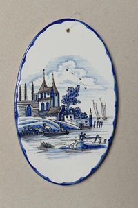 Friesische Bildfliese (Plaque) mit Landschaft von Kees Molenhuis (1951 - 1996) - Bild 1 von 4