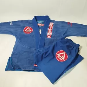Gracie Barra Equipe Jiu Jitsu BJJ Gi Jacke und Hose Jugend Y4 blau GBY4B#05 - Bild 1 von 22