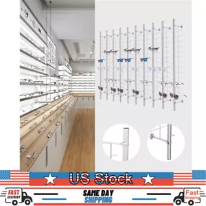 10x Brillenständer Aluminium Wandmontage Sonnenbrille Aufbewahrungsrahmen USA - Bild 1 von 12