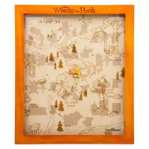 Disney Parks Winnie the Pooh Pin Display Frame and Pin Hundred Acre Wood Series - Picture 1 of 5