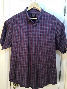 Ralph Lauren Jeans Company Flag Tag XXL Kurzarm Button Down rot blau kariert - Bild 1 von 4