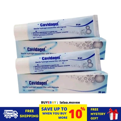 2 Cajas CAVIDAGEL 30GM RELLENO DE HERIDA DE HIDROGEL ESTÉRIL CON ALGINATO - Imagen 1 de 4