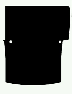 VW CADDY SWB 2004 on New Rubber Rear Load Area Mat SINGLE REAR SLIDE DOOR - Picture 1 of 2