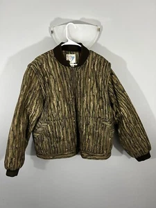 Vtg Trophy Club Coat Mens XL Realtree Camo Convertible Sleeves Full Zip Ripstop - Picture 1 of 12