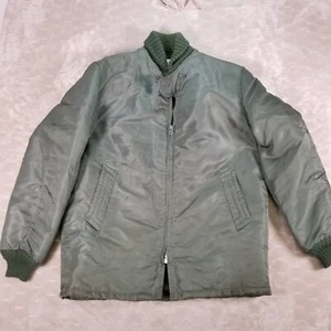 VTG Sedgefield Blue Bell Fur/Fleece Lined Jacket Sz 40 Green Conmar Zipper - Picture 1 of 12