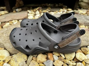 Crocs Swiftwater Clog Water Shoes Men’s Sz 9 Brown EUC - Picture 1 of 14
