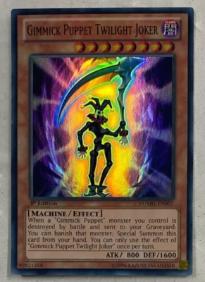 Yugioh Gimmick Puppet Twilight Joker Trading Card NUMH-EN007 1st Ed. Super Rare - Image 1 of 2