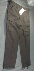 NWT'S TRU-SPEC YOUTH BLACK HOT WEATHER BDU CAMO TACTICAL UNIFORM PANTS MR - Picture 1 of 12