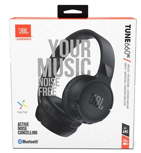 Auriculares Bluetooth JBL TUNE 660 NC Cancelación de Ruido Negros NUEVO en Caja - Imagen 1 de 15