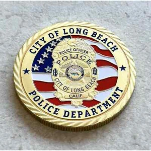 City Of Long Beach, Calif. Police Dept Challenge Coin - Picture 1 of 2