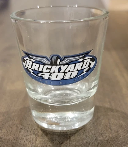 BRICKYARD 400 Shot Glass Purchased / The Track Very Nice Condition BOBBY LABONTE Cover