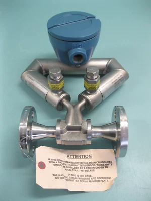 1/2" 300# Micro Motion CMF025 Mass Flow Sensor 700 Core Processor NEW G14 - Image 1 of 4