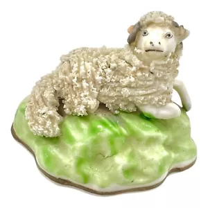 c1835-40 Samuel Alcock Burslem, Staffordshire Recumbent Ram Sheep - Picture 1 of 8