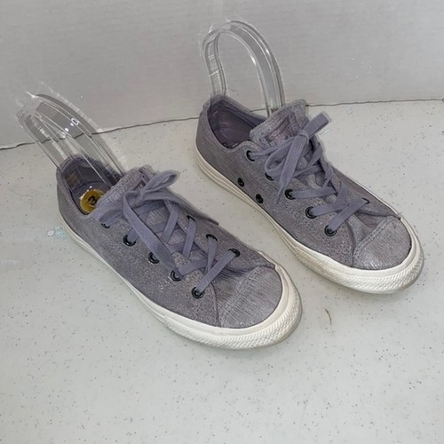 Converse All Stars Youth grigio metallizzato top bassi taglia 3