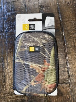 New Case Logic Camouflage Hard Small Camera Case W/ Strap Model QPB201 - Image 1 of 3