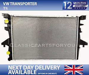 VW TRANSPORTER T5 MULTIVAN 1.9 TDI / 2.0 PETROL MANUAL RADIATOR 2003-ONWARDS - Picture 1 of 2