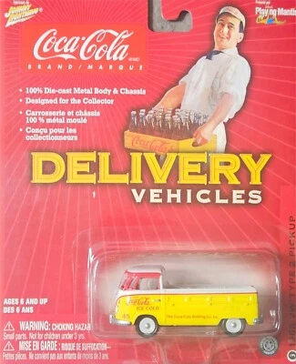 Vehículos de entrega Johnny Lightning 1/64 Coca-Cola 1965 VW tipo 2 camioneta Foto 1 de 3