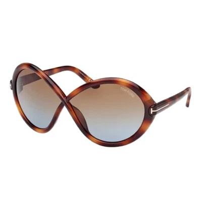 New Tom Ford FT1070 53F Blonde Havana/Gradient Brown 68-05-125 Sunglasses - Image 1 of 2