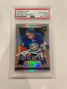 Anders Lee Autographed 2013 Panini Select REFRACTOR Prizm Rookie Card Slabbed #1