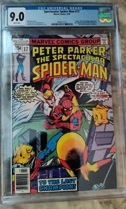 Peter Parker the Spectacular Spider Man #17 CGC 9.0 1978 White Pages - Picture 1 of 6