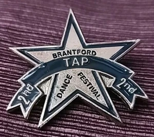 Brantford 2nd Tap Dance Festival Pin Badge. Silver Pin Badge - Bild 1 von 10