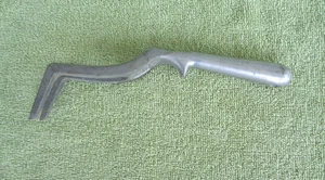 Vintage Allen Simpson Cast Aluminum 2 Prong Garden Fork - Picture 1 of 4