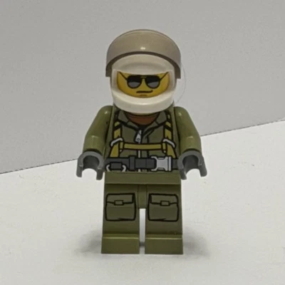 Lego Minifigure Item cty0697 Volcano Explorer with White Helmet Sunglasses - Image 1 of 4
