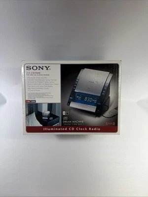 Sony Dream Machine ICF-CD7000 Digital Dual Alarm Clock AM/FM Radio MP3 CD Black - Image 1 of 4