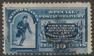 USA #E2 10c. Special Delivery Messenger gebraucht F-VF - Bild 1 von 2