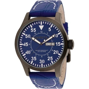 Reloj Hombre Invicta 11202 Especialidad Exterior Correa Cuero Azul Gunmetal - Imagen 1 de 4