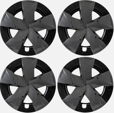 New SET of 5 17" Charcoal Gray Hubcaps Wheelcovers for  2023-2026 Toyota PRIUS - Image 1 of 4