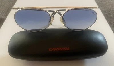 Porsche Design by Carrera 5681 Sunglasses Gold Frame Blue Gradient Lenses-Case - Image 1 of 4