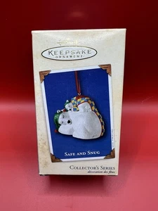 Hallmark Ornamento Sicuro E Accogliente Orso Polare Vintage 2002, Porcellana - Foto 1 di 2