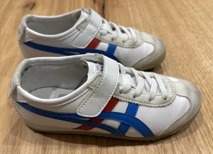 Onitsuka Tiger Boys Shoes Size US 12 EU 30 18.5 Cm Kids White Stripe Casual - Picture 1 of 24