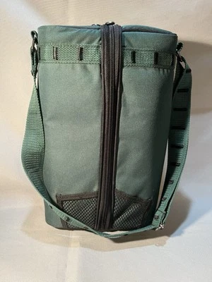 Bolso de Mano Caddy-O Doble Botella de Vino Verde con Correa para el Hombro Cremalleras Foto 1 de 4