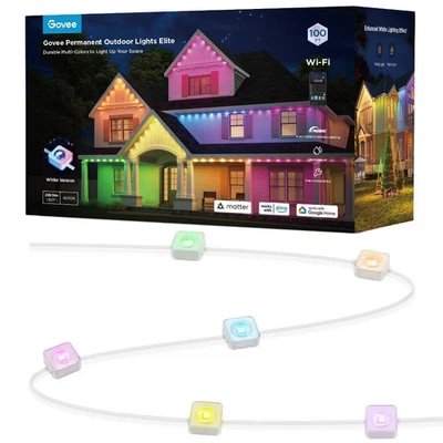 Govee 100 футов RGBICW белый постоянный наружное освещение ELITE - Изображение 1 из 4