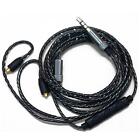 MMCX Audio Cable Cord For Shure se215/se425/se535 Black W/Mic Volume Control