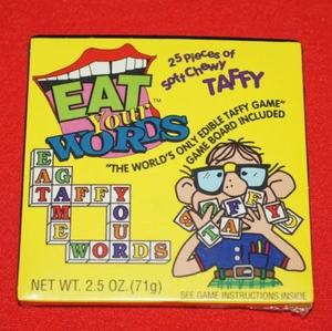 Caramelo Taffy Vintage Eat Your Words Totalmente Nuevo Sellado - Imagen 1 de 3