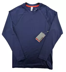 G/FORE T-Shirt Uomo Piccola Operativa LS Blu Logo Ventilato Elasticizzato Fitness ⛳$115 - Foto 1 di 12