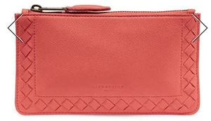 NWT Women's Liebeskind Berlin Leather Rabia Zip Pouch Coin Purse, Lipstick L - Picture 1 of 5