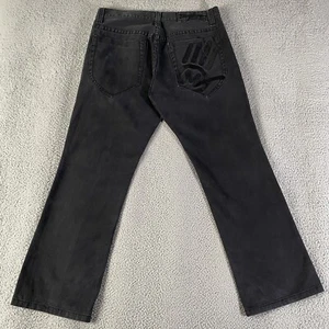 Miskeen Originals Jeans Men 38x31 Black Wide Baggy Loose Relaxed Skater (Tag 40) - Picture 1 of 13