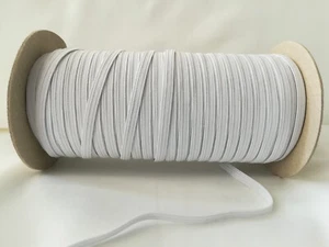 Gummiband weiss 6mm, Gummilitze, Gummizug, Gummi, Wäschegummi, Unterwäsche, Hut - Bild 1 von 1